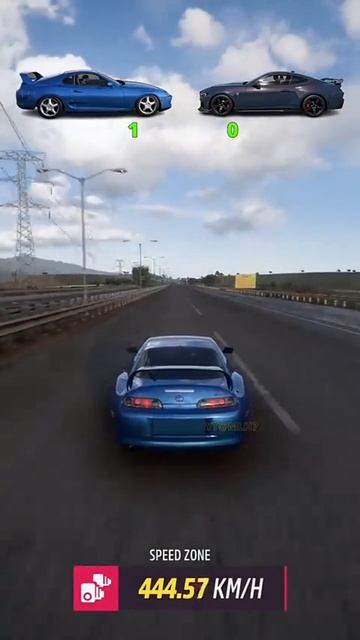 Speed test: Toyota Supra vs Ford Mustang / Virtuosity