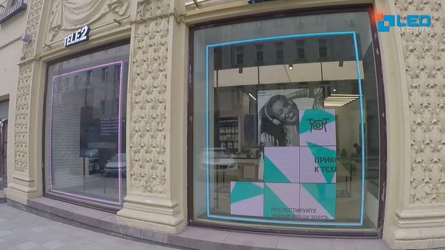 INDOOR видеоэкран для Tele2, г. Москва, Р2.9 мм