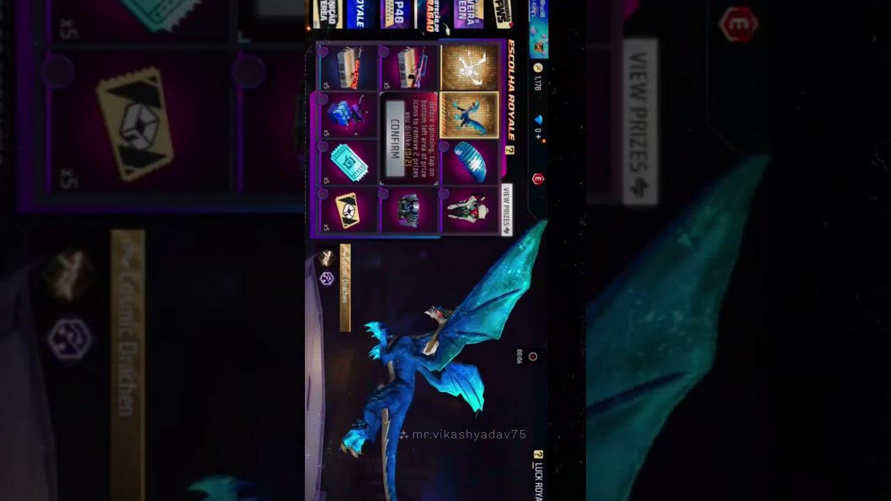 Free Fire Cosmic Drachen  #fb #reels #viral #shorts