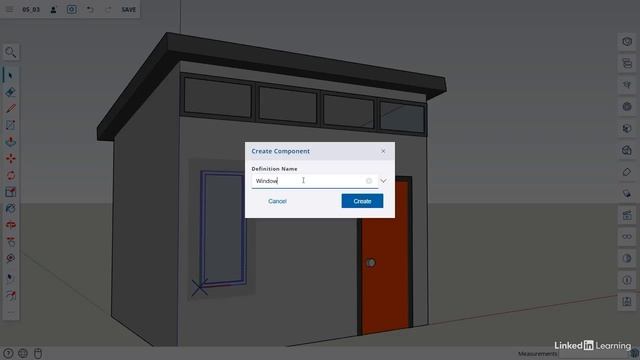 603 - Component Options window