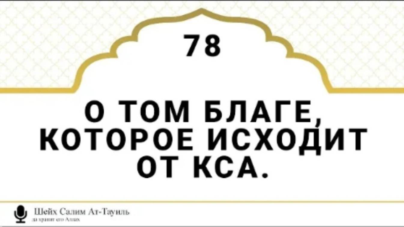 О том благе, которое исходит от КСА. Шейх Салим Ат-Тауиль (да хранит его Аллах)