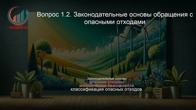 Экологическая безопасность. Профпереподготовка. Лекция. Профессиональная переподготовка для всех!