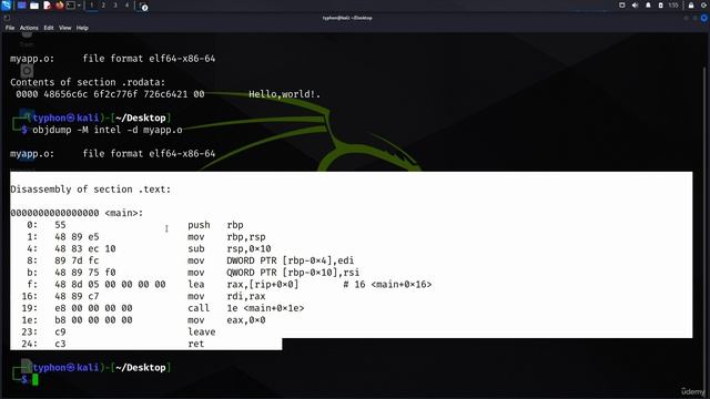 6 Symbols Stripped and Not Stripped Binaries 2. Revealing Contents of Object File