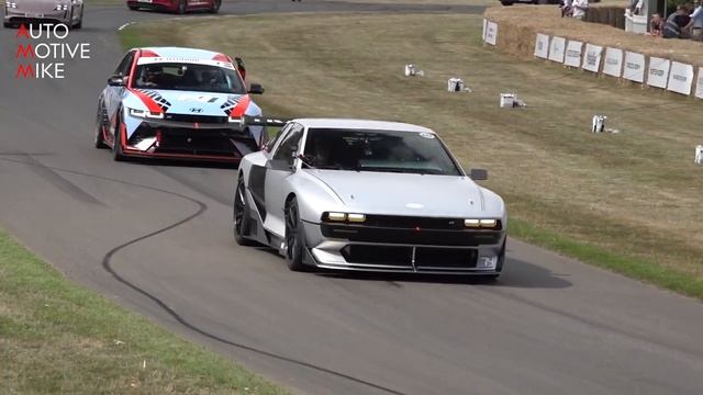 Hyundai N Vision 74 Concept driving at Goodwood Hillclimb #авто #мир