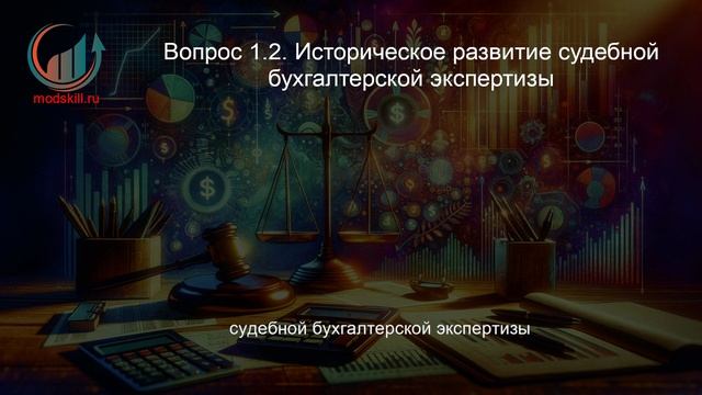 Судебная финансово-экономическая и бухгалтерская экспертиза. Профпереподготовка. Лекция.