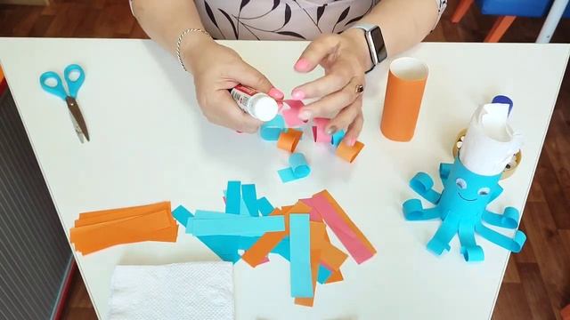 Мастер — класс «Осьминожка-салфетница»