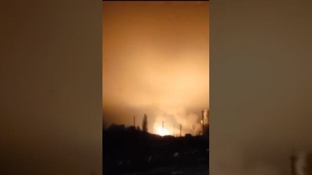 Взрыв на газодобычи в Полтаве,после удара РФ
