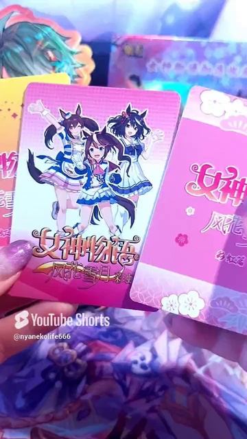 Первая карта с Тиори ☺️ #unboxing #genshinimpact #goddessstory #anime #тиори