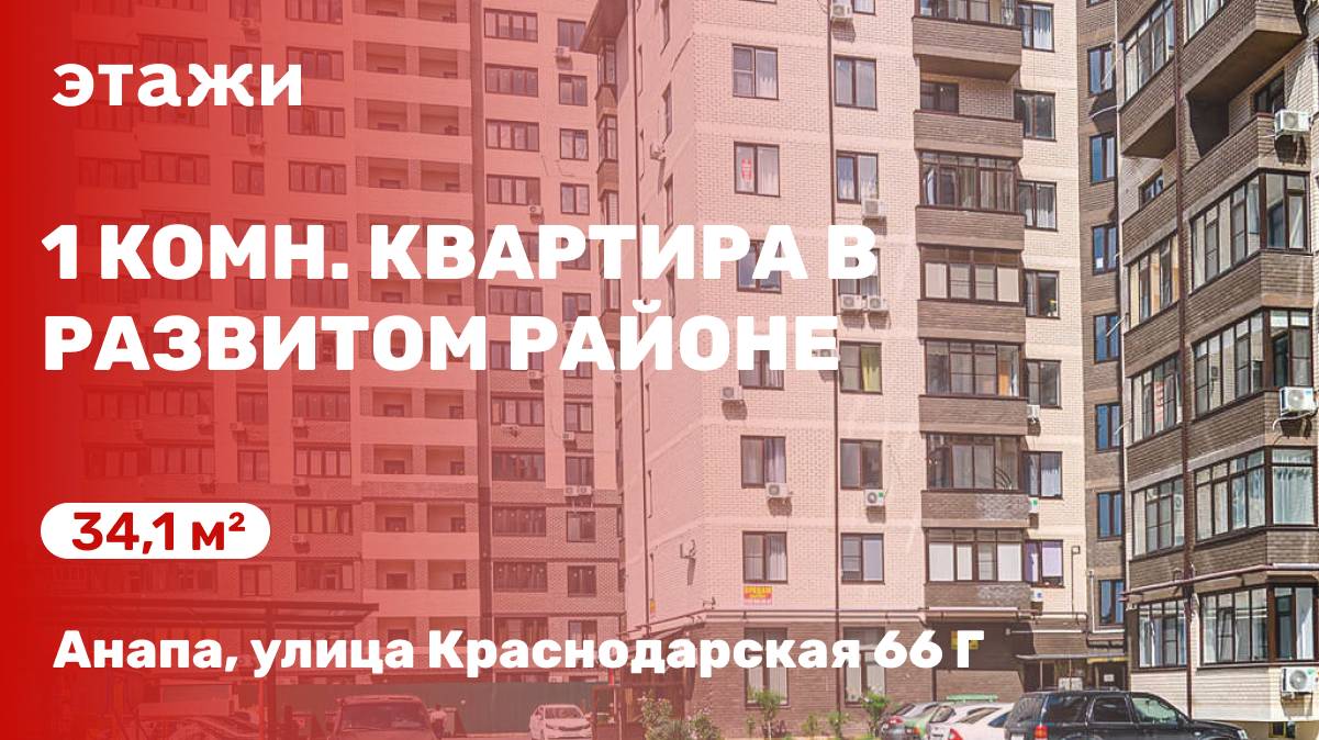 Обзор 1 комн. квартиры в центре Анапы