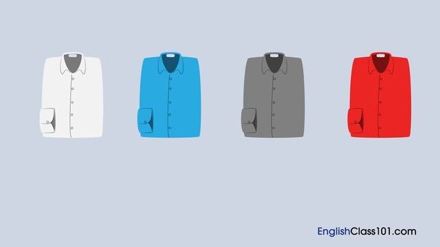 Listening exercise. Buying a shirt
