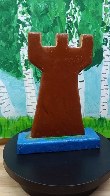 Поделки из дерева башня