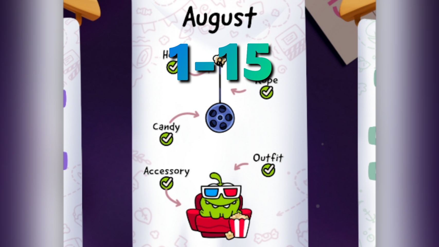 Cut the Rope Daily August 1-15