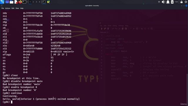 13 Debugging x86-64 3. Learning more with GDB