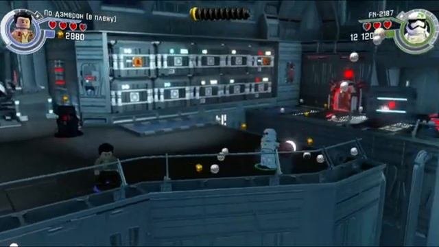 Lego Star Wars: The Force Awakens - 3 серия - ПОБЕГ С КОРАБЛЯ ПЕРВОГО ОРДЕНА