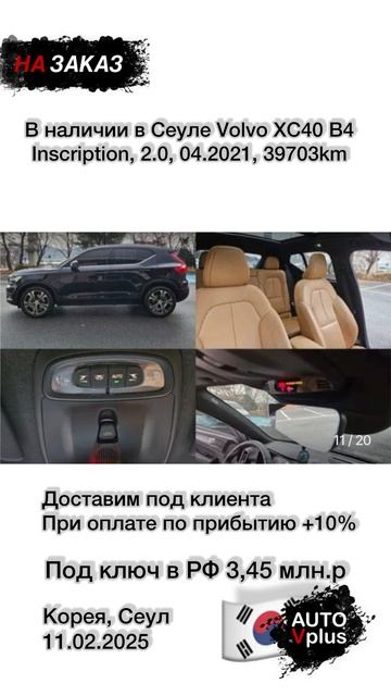 Volvo CX40 B4, 04.2021 в продаже
