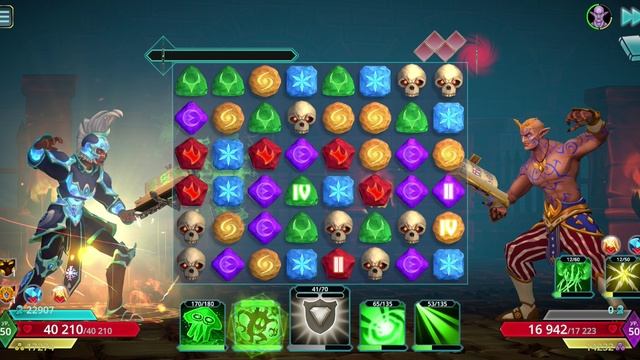 Puzzle Quest 3 - Dok vs FriscoDragonNyt (flawless win)