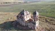 Аэросъемка. Урочище Новомертовка. Церковь Михаила Архангела.
