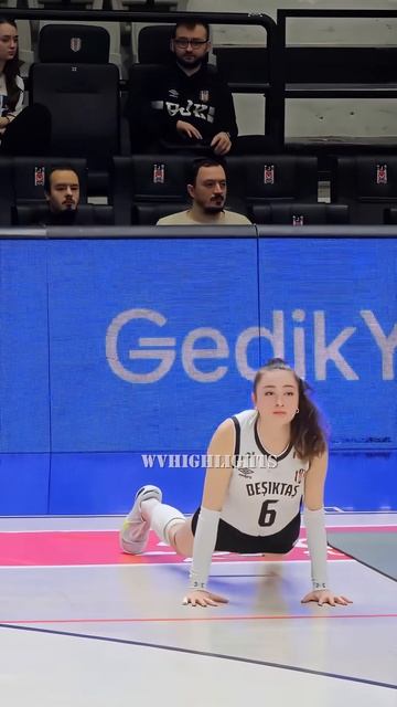 Saliha Sahin Pre-game Warm Up - Turkish Women Volleyball Star