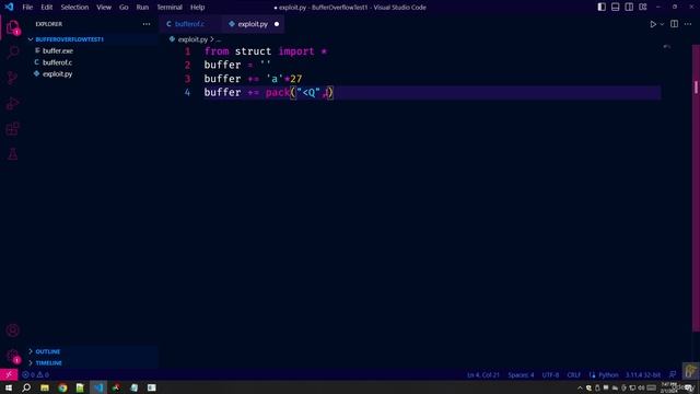 27 Finding and Attacking on Buffer Overflow Vuln 3. Creating Specific Payload