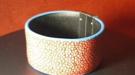 Stingray leather bracelet