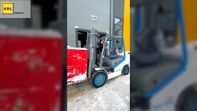 Работа на эстакаде, отличие электромобильного погрузчика SHANN от дизельного.
