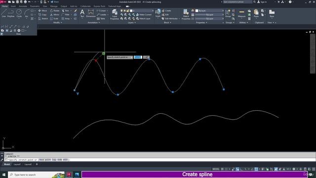1. Create spline
