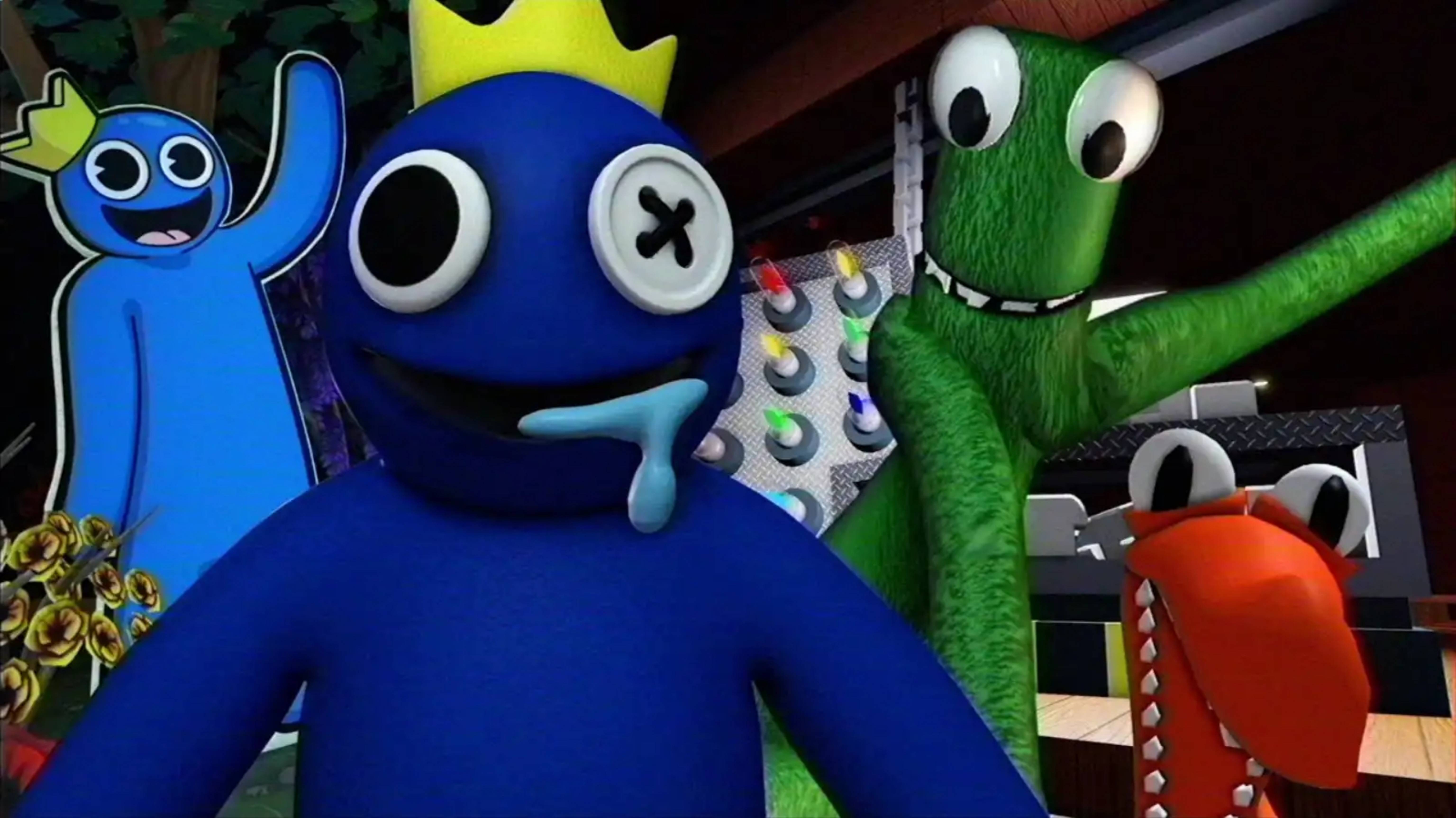 Играю в Rainbow friends 2 Roblox )МЕНЯ ПОЙМАЛ ФИОЛЕТОВЫЙ МОНСТР / 3 часть