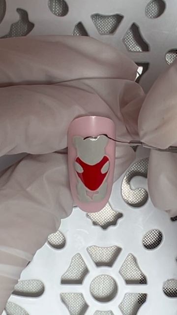 Мишка с сердцем♥️