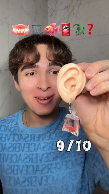 Radmiru is trying unusual earrings!  #shorts