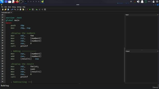 20. Calculator with Assembly 2. Addition and Subtraction