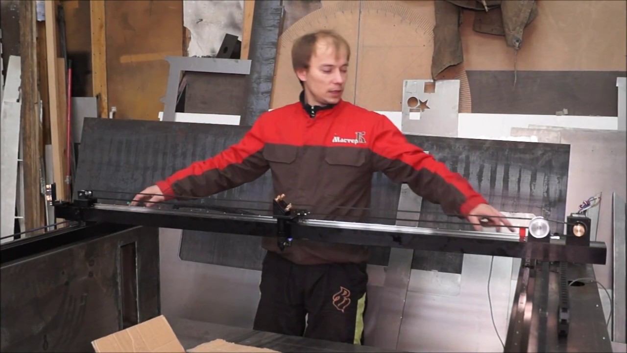 Лазерный CO₂ станок своими руками: Примерка комплектующих перед покраской корпуса станка...