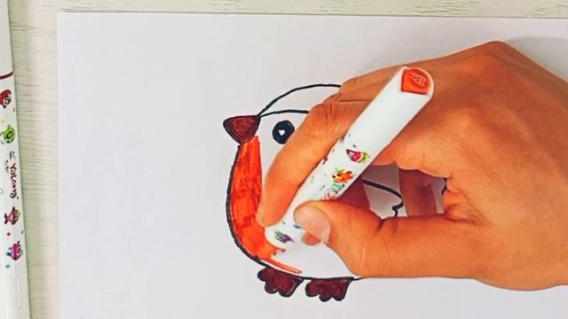 Лёгкий рисунок птички 👍🙂