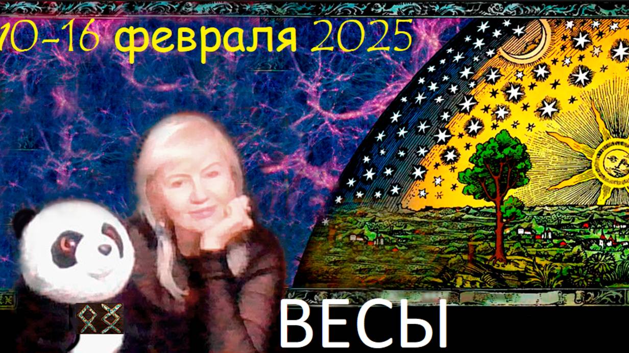 #TAROPANDAForLovers  ВЕСЫ  10-16 февраля 2025 "Стресс превращает муху в слона"