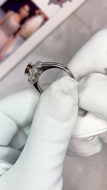 Кольцо рубином и бриллиантами, арт. К9035