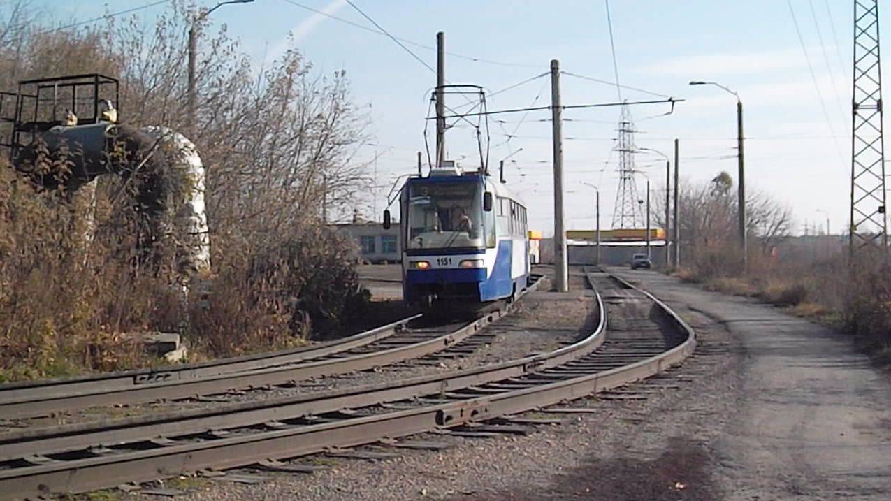 Трамваи Tatra T3SU КВР Барнаул-1151 и Tatra T6B5SU-3175