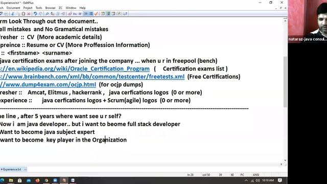 Resume Preparation and Interview Tips Session-1