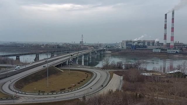 Мост и развязка на реке Томь. Кемерово .....