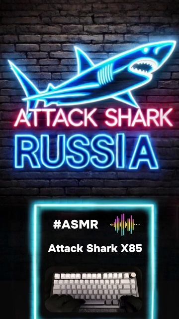 ATTACK SHARK #ASMR – КЛАВИАТУРА X85
Почувствуй 🎶 
Полная версия на нашем канале - Подписывайся!