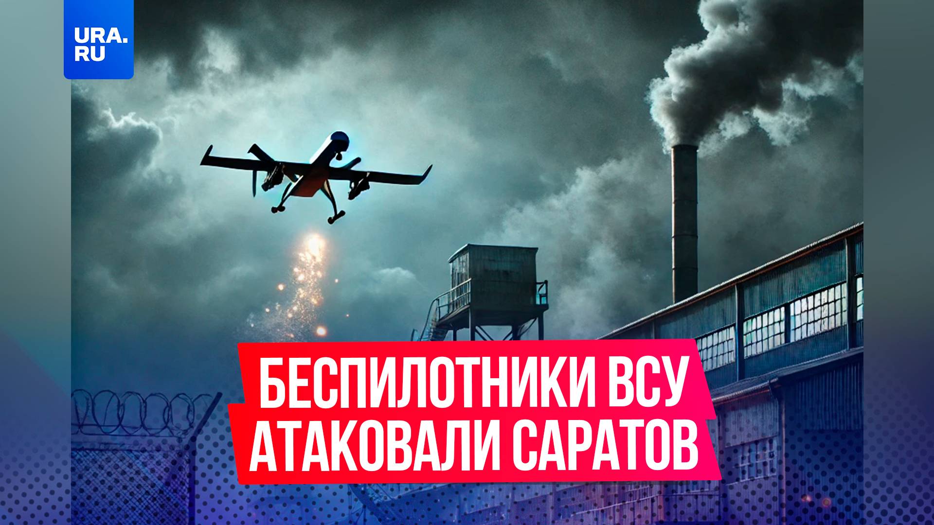 Беспилотники ВСУ атаковали Саратов, начался сильный пожар на НПЗ, были слышны взрывы и звуки сирены