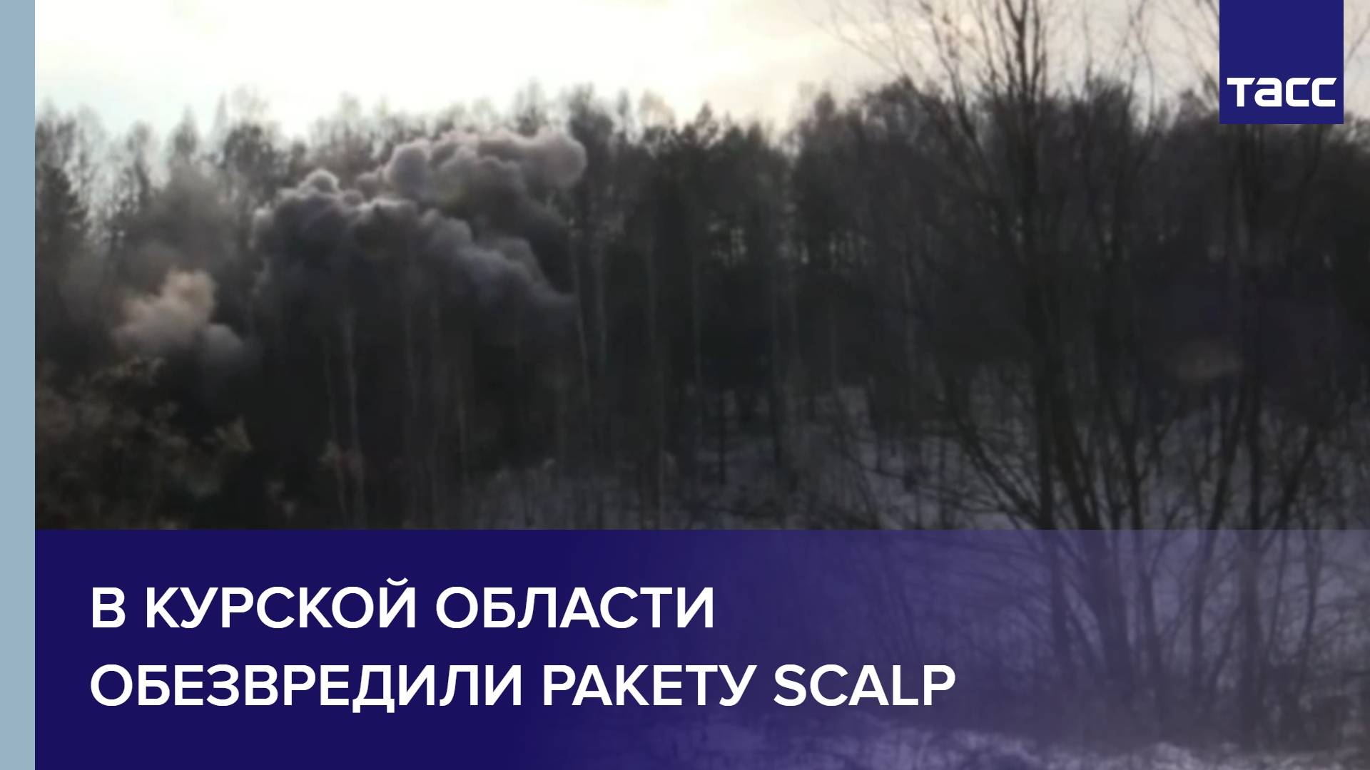 В Курской области обезвредили ракету SCALP