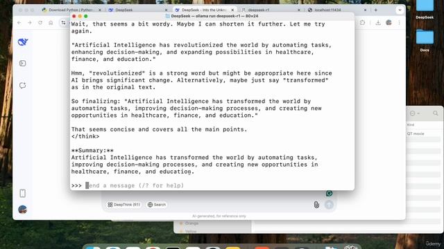 2 -Setting Up DeepSeek AI – Installation, configuration, and first test run