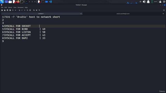 25. TCP Bind Shell 3. REAL SHELLCODE