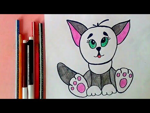 Как нарисовать милого щенка