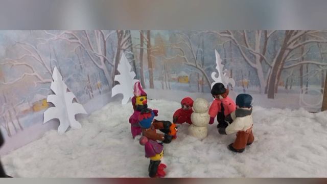 мультфильм зимняя прогулка