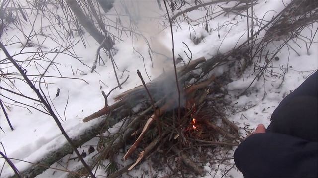 Как разжечь костер в сложных условиях. Для чайников.