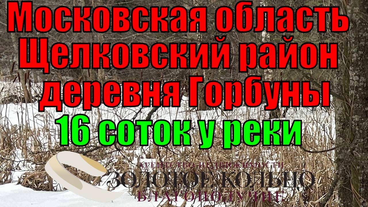 Продается земельный участок 16 соток в деревне Горбуны, Щелковский район, Московской области