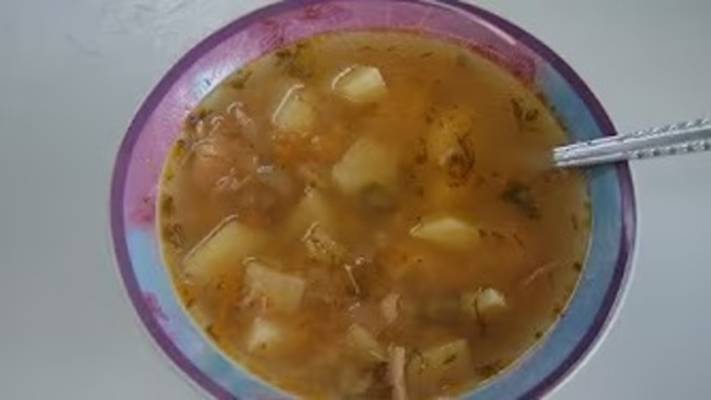 Рассольник, карманы с мясом. Маринкины творинки. Всем МИРА и Добра!