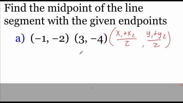 Geometry 1.3 part 1: Using the Midpoint Formula