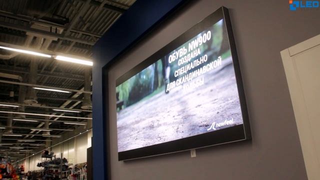 Видеоэкран для сети магазинов Decathlon, г. Екатеринбург, Р2.5