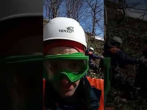 Скинули в горах 17.02.2022 десант с вертолета с рюкзаками